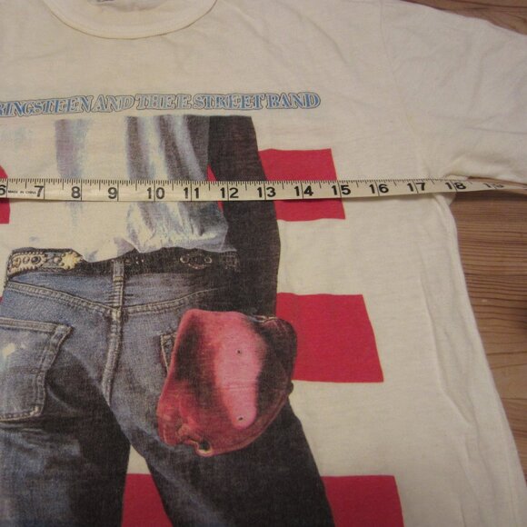 Vintage 1984 Bruce Springsteen Born In The USA World Tour T-shirt Medium - Picture 5 of 10